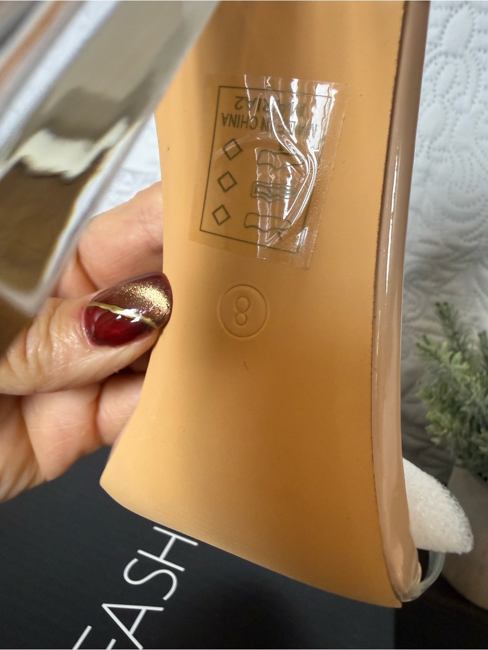 Fashion Nova Nude Clear Lucite Block Heel Sandals - Picture 9 of 9